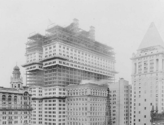 Trinity Church Lower Manhattan Wall Street 1914 New York City Cropped