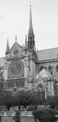 Black And White Building Paris Monument Church Cathedral Monochrome Place Of Worship Monastery History Gothic Architecture Notre Dame Monochrome Photography 777490