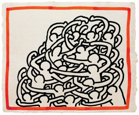 Keith Haring, Untitled (Against All Odds) , 1989