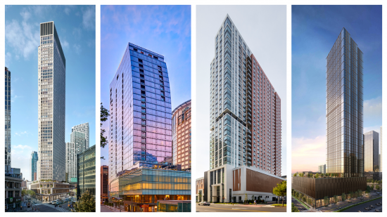 The Brook, Brooklyn, NY; Central Place, Rosslyn, VA; ICONIQ 777, Newark, NJ; Hudson Exchange Phase II, Jersey City, NJ