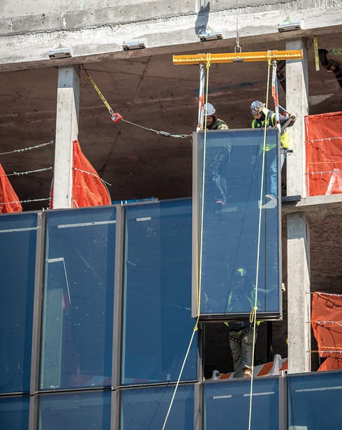 Photo of TWA Flight Center construction