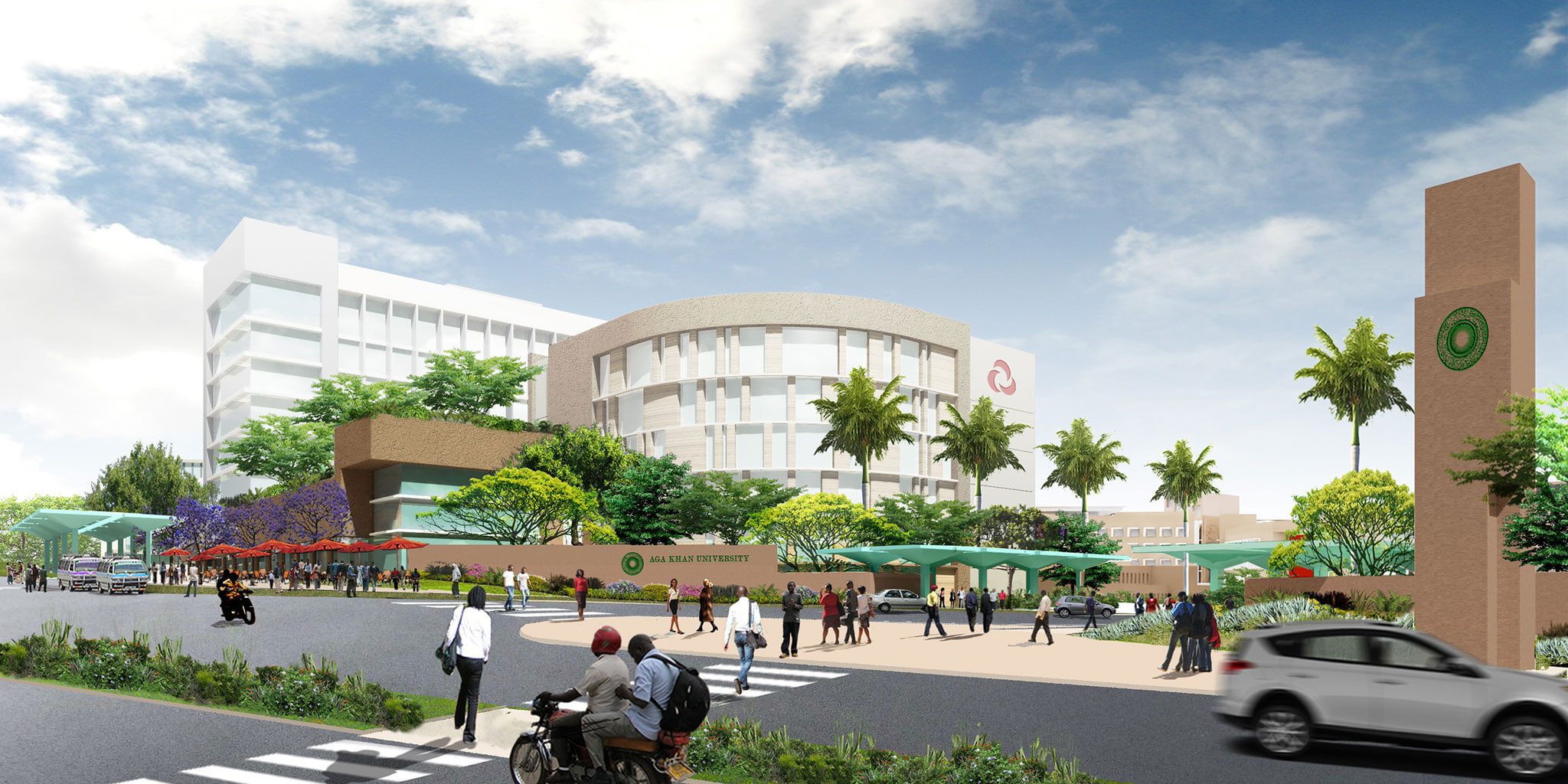 Aga Khan University Hospital & Wellness Campus: AKU Kampala PLP NewPortBellRoad Rend01