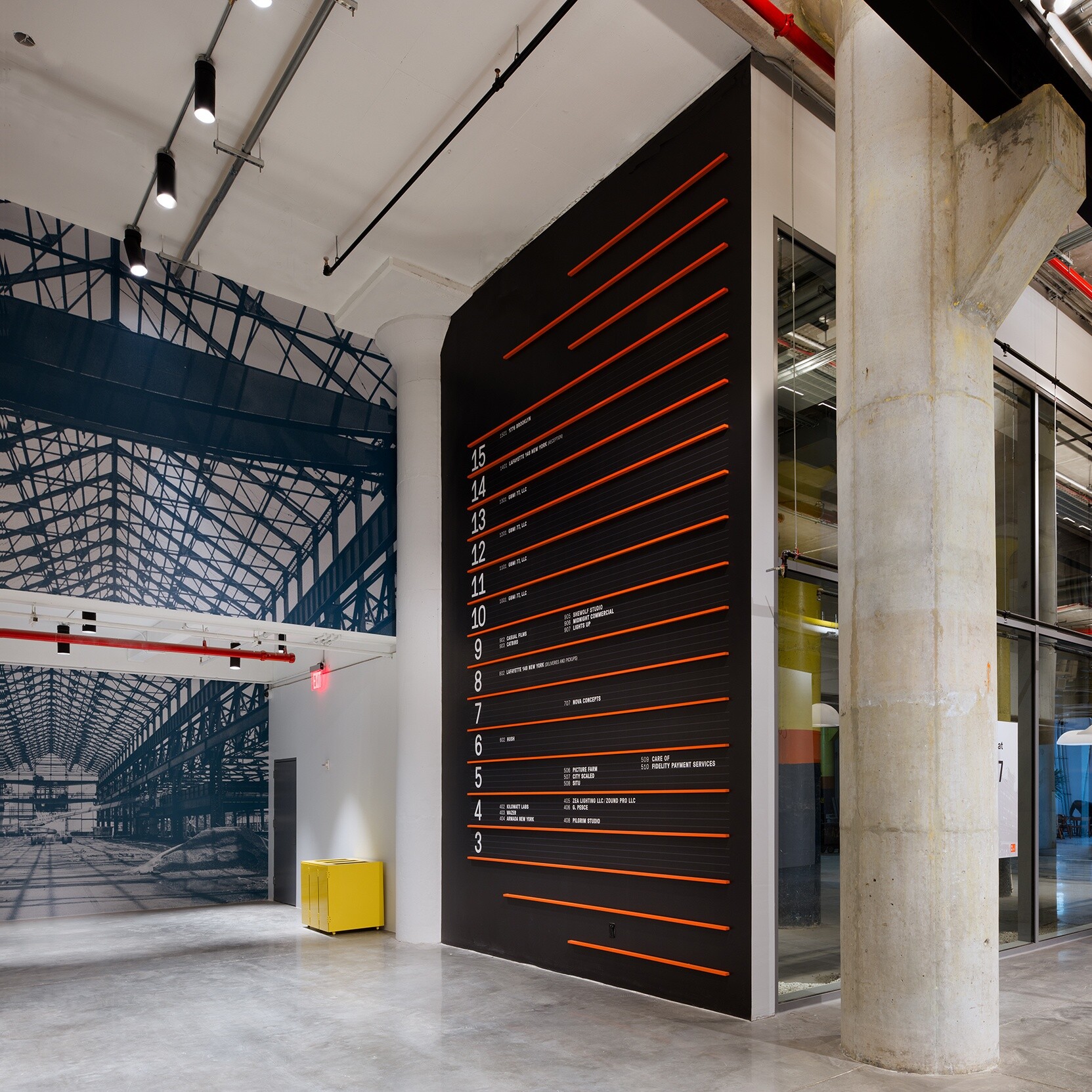 Brooklyn Navy Yard Graphics & Wayfinding: BNYBldg77 Graphics04 Web