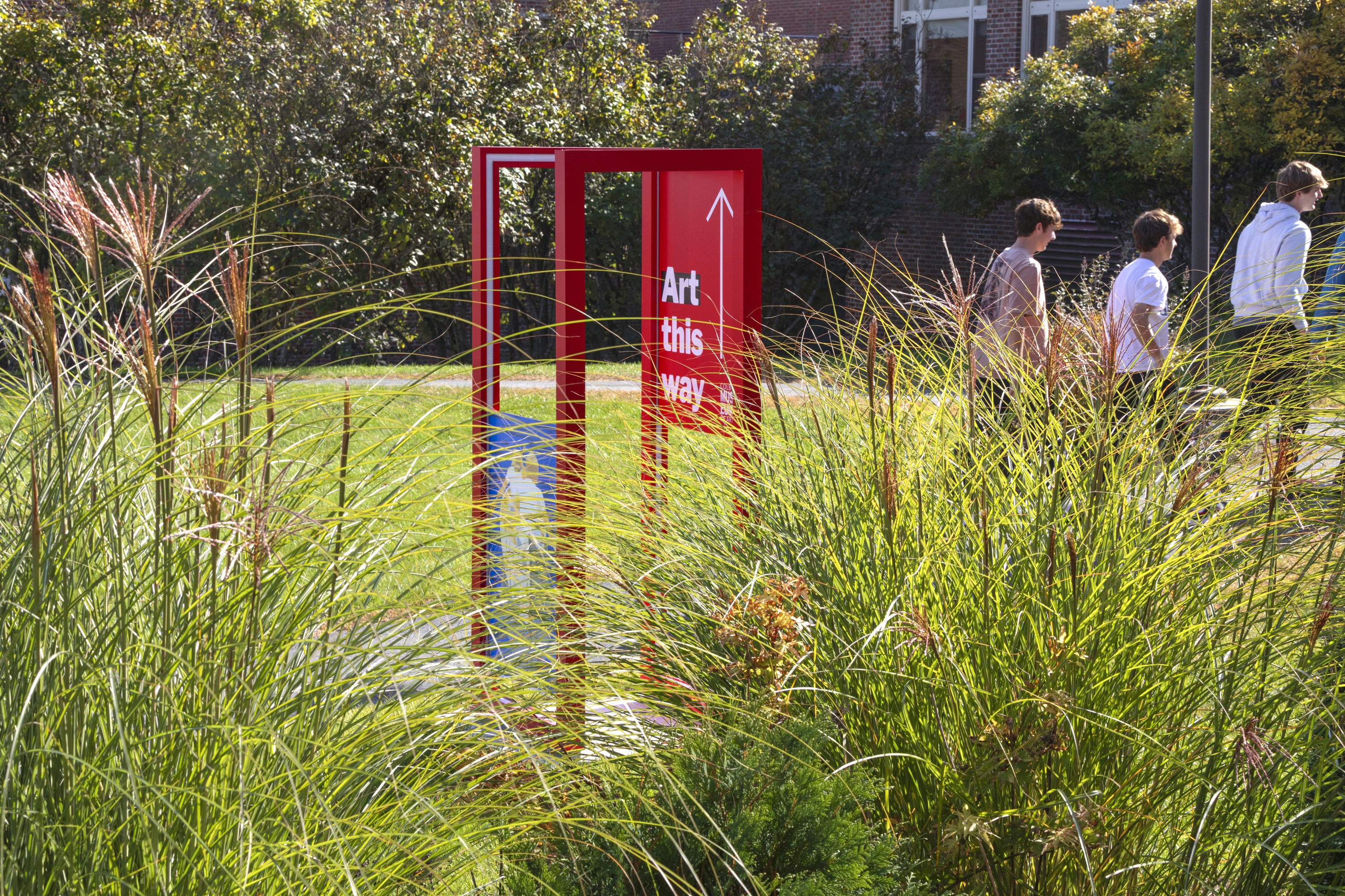 Colby Museum of Art Exterior Placemaking: Beyer Blinder Belle, Colby Signage Lantern 8, October 22, 2024