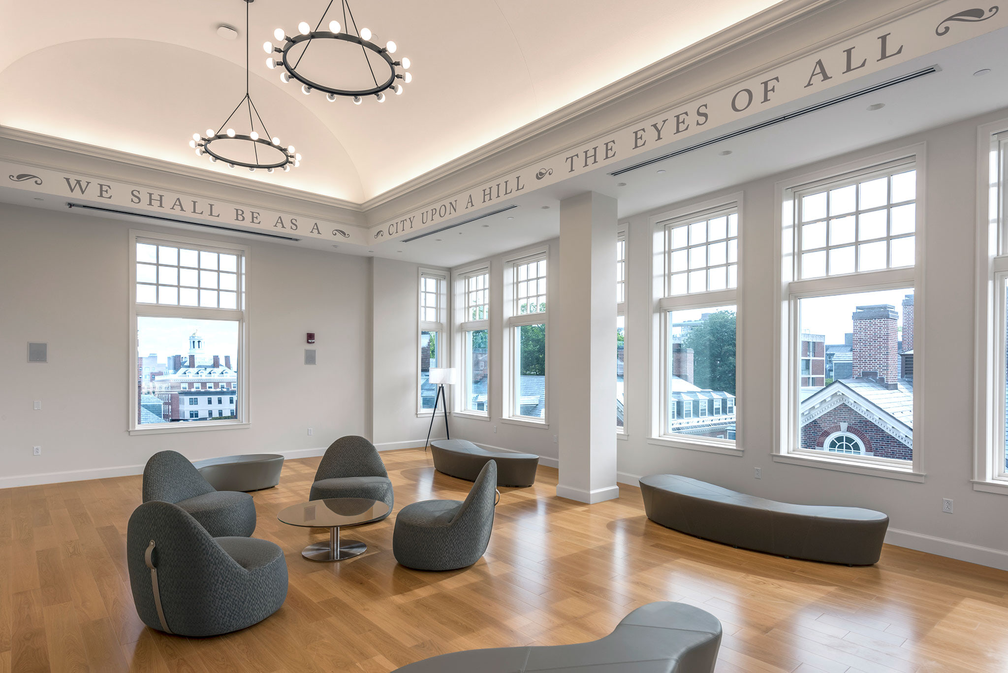 Harvard Undergraduate House Renewal, Winthrop House: Harvard Winthrop PLP RooftopCommon Int03 Copy