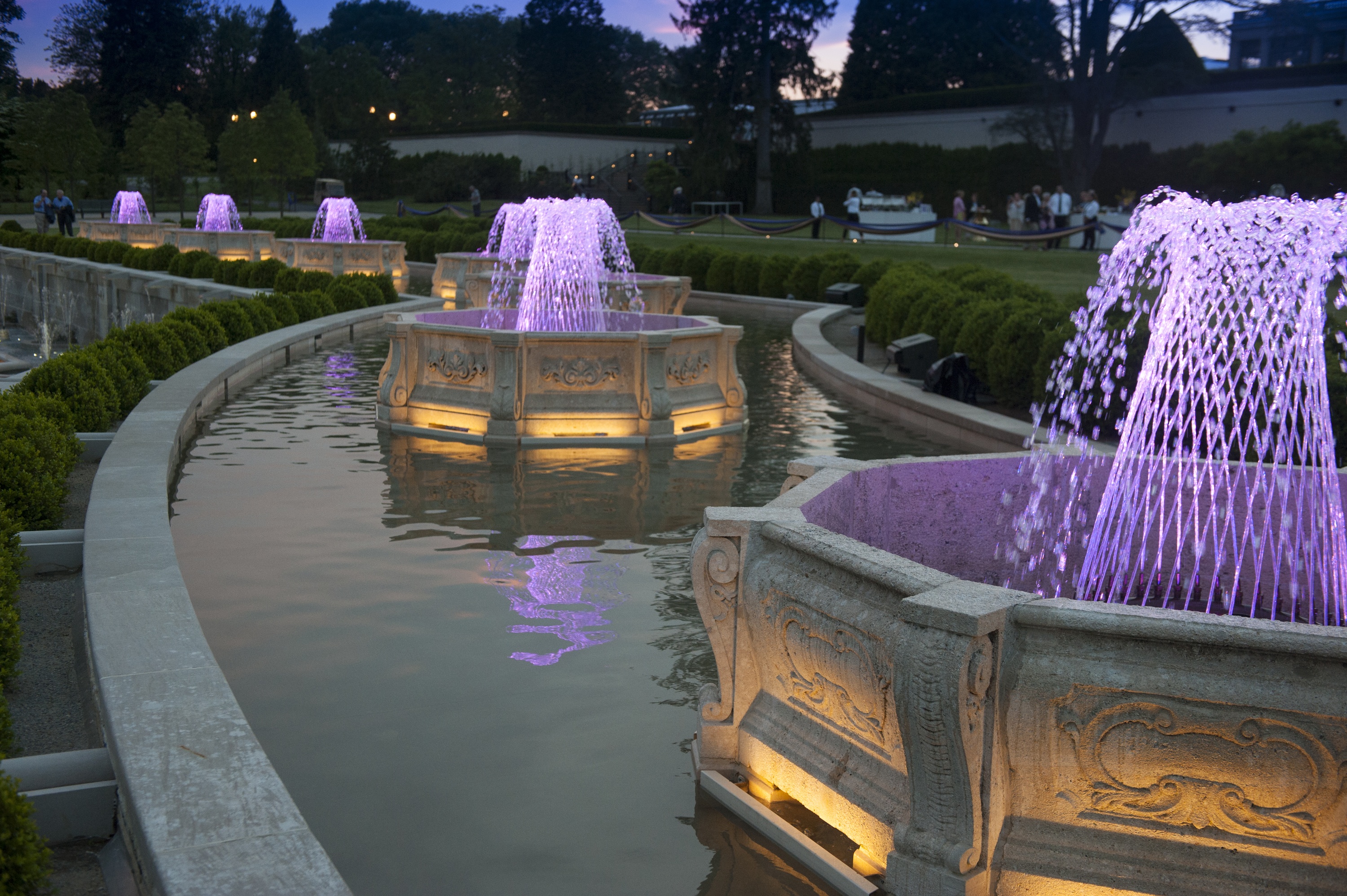 Longwood Gardens, Main Fountain Garden Restoration: LongwoodGardens PLP UpperCanal03 Copy