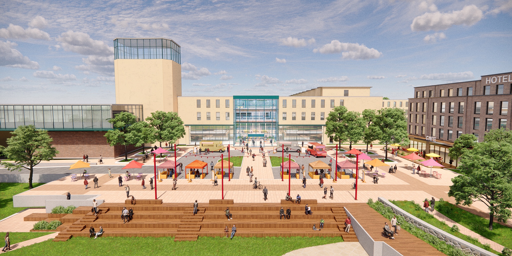 Lehigh University, Campus Master Plan: Low Fly View Iacocca