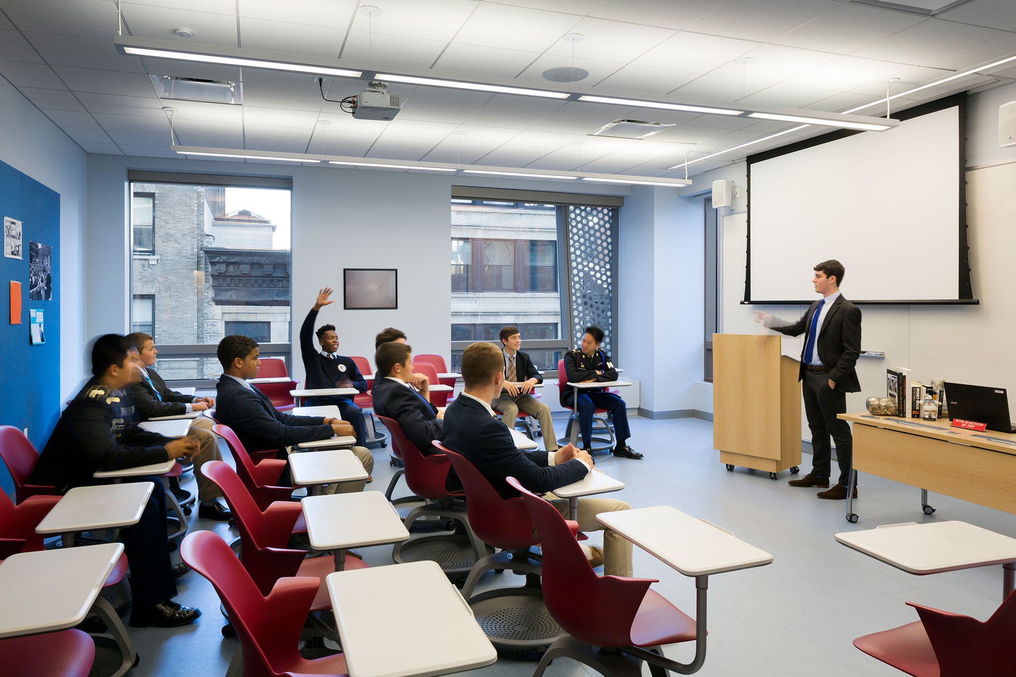Xavier High School, Master Plan and Fernandez-Duminuco Hall: XavierHS PLP Classroom Int01 Copy
