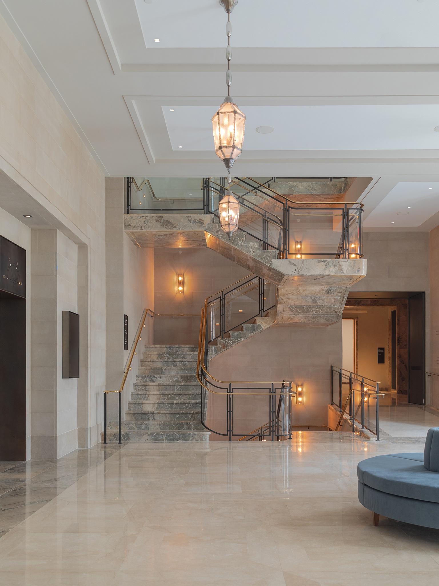 The Frick Collection Renovation & Enhancement: Frick ReceptionHall Stair Int02crop