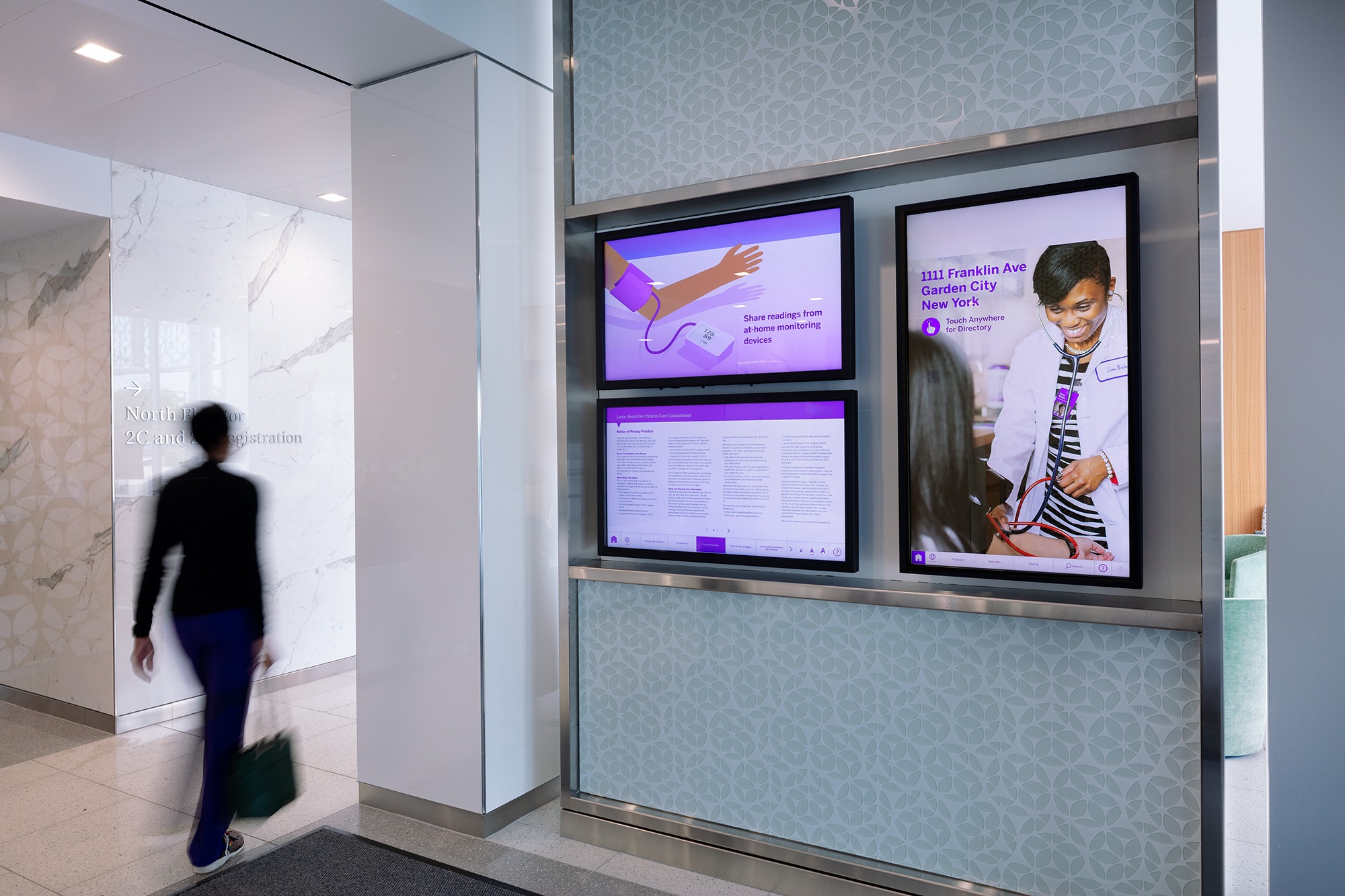 NYU Langone Health Digital Signage & Wayfinding: NYU Langone GardenCityNY Graphics02 Web