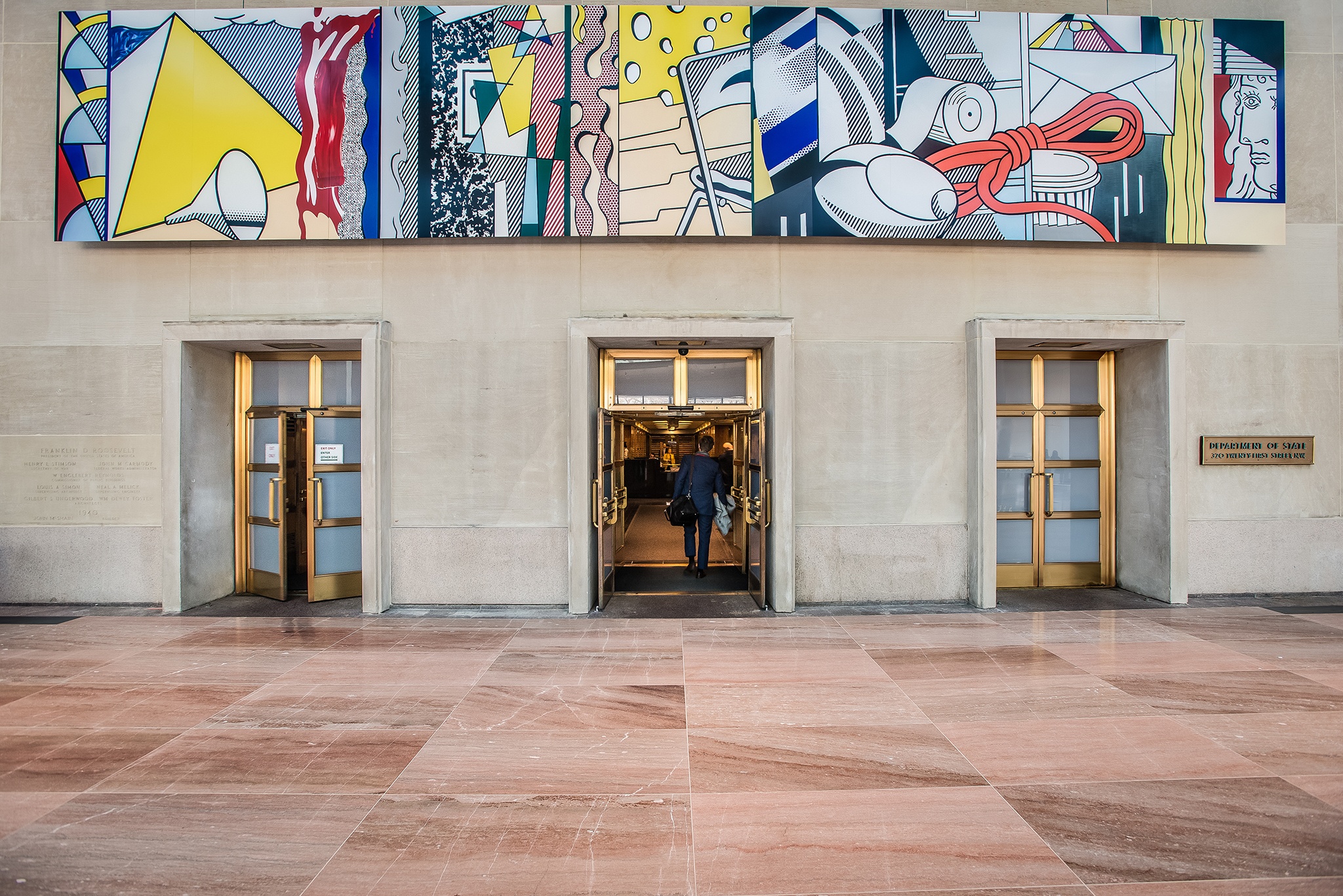 National Museum of American Diplomacy: USDC BrassDoors Art 1559