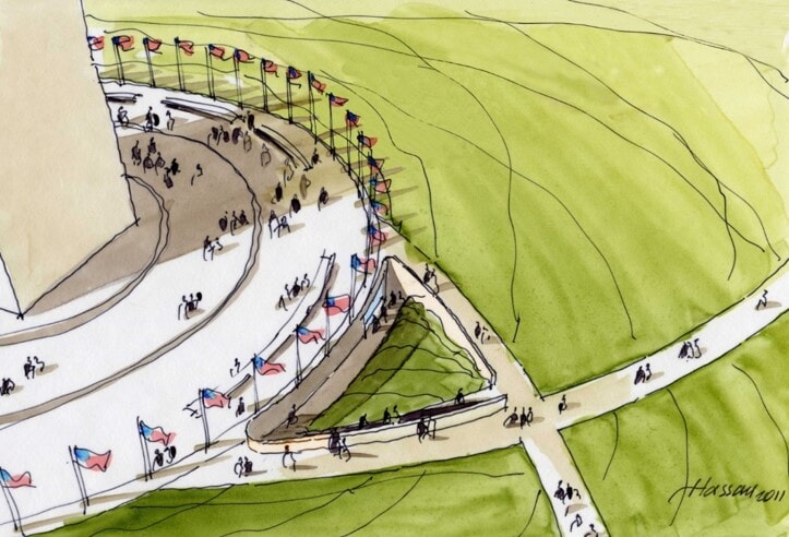 Washington Monument New Visitor Facility: WaMo VCtr Rend07