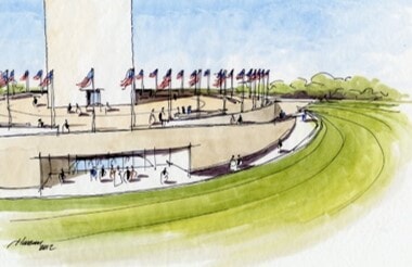 Washington Monument New Visitor Facility: WaMo VCtr Rend08