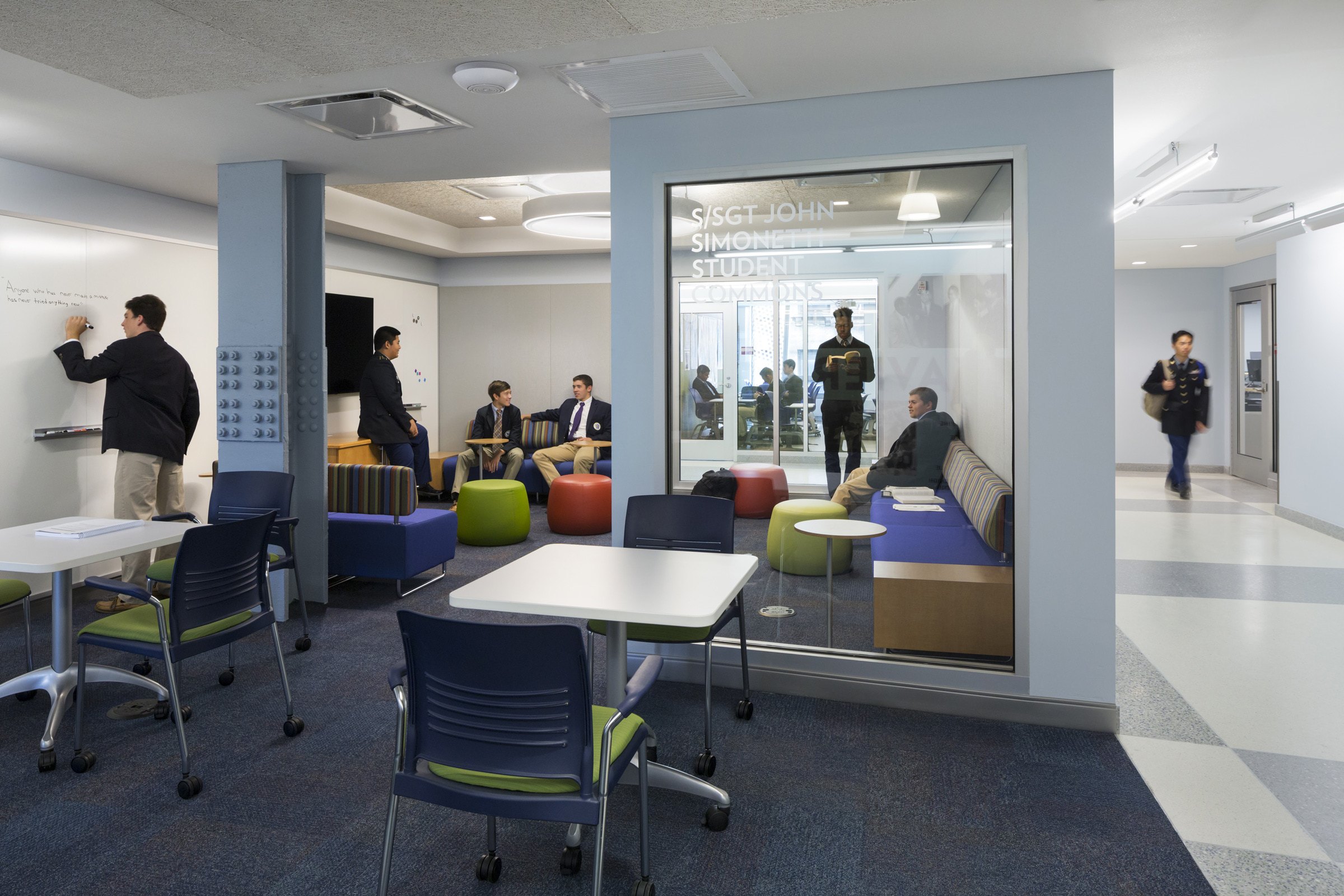 Xavier High School, Master Plan and Fernandez-Duminuco Hall: XavierHS StudyNook Int01