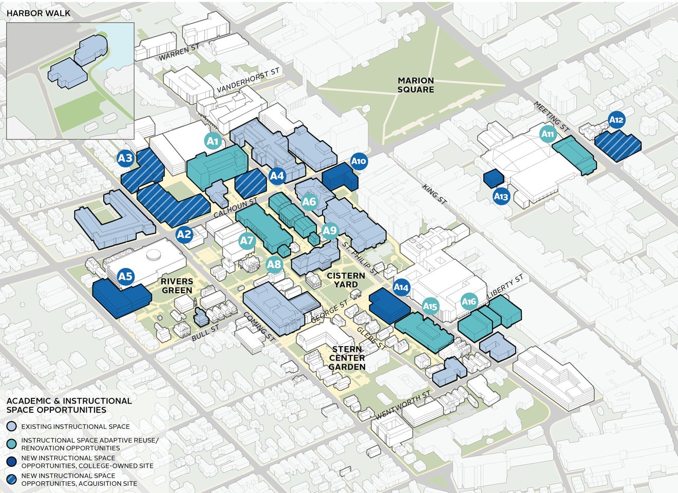 College of Charleston Campus Framework Plan: Academic And Institutional Space Opportunities
