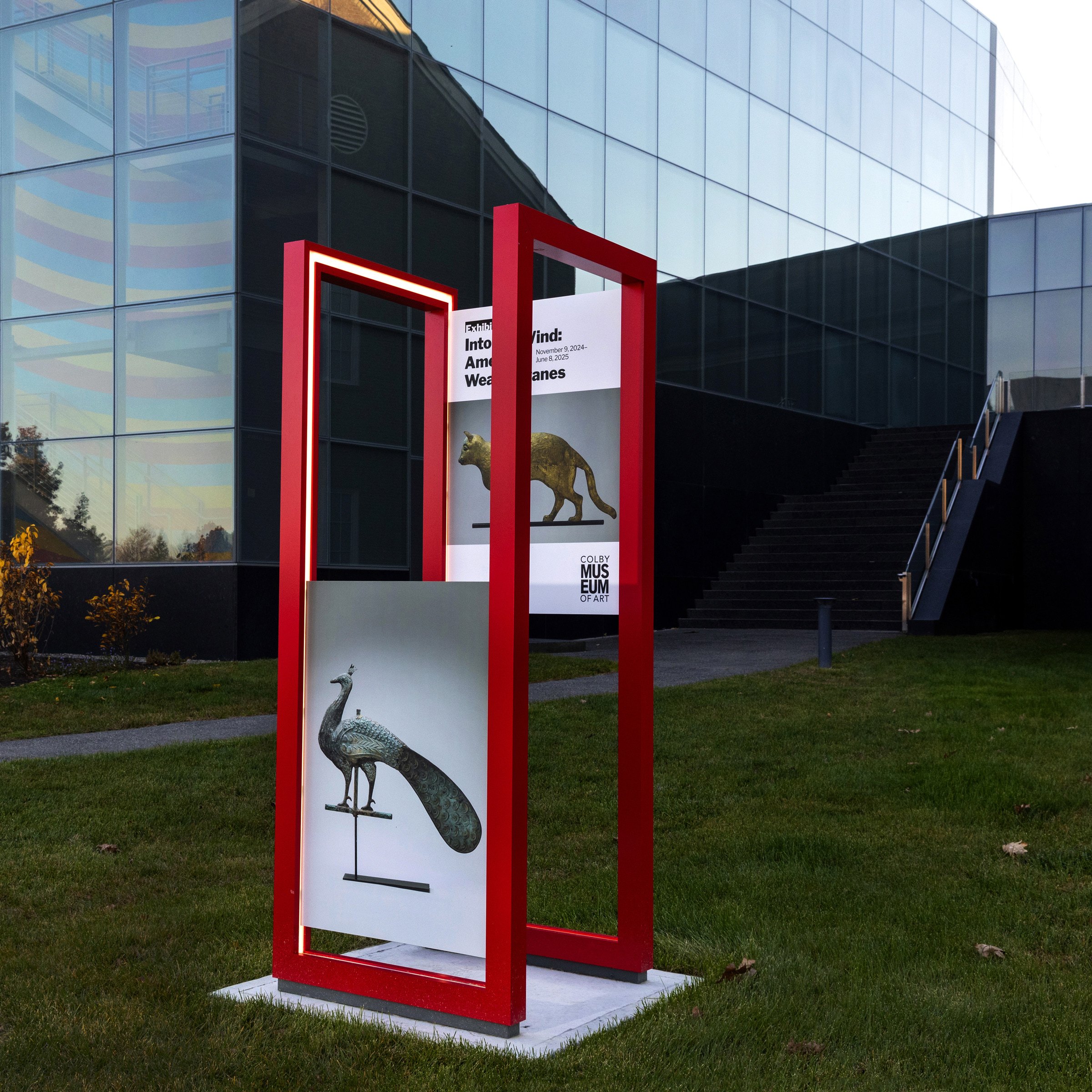 Colby Museum of Art Exterior Placemaking: Colby Signage Lantern03 Graphics03