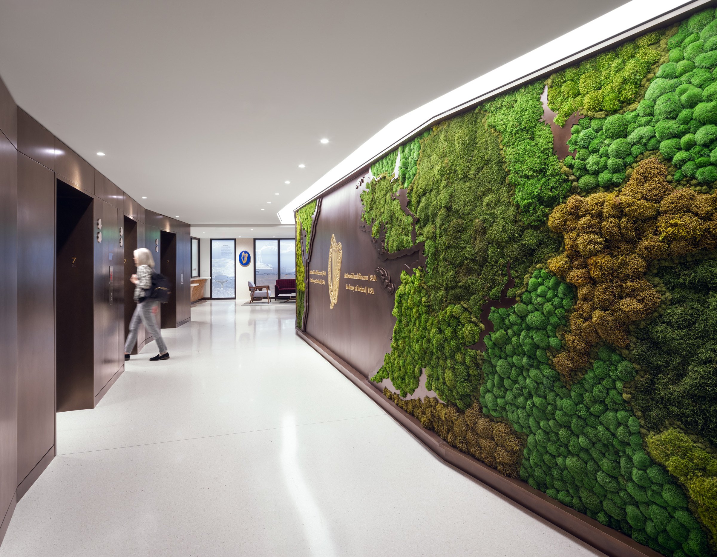 Embassy of Ireland in the United States: IrishEmbassy ElevLobby Int01