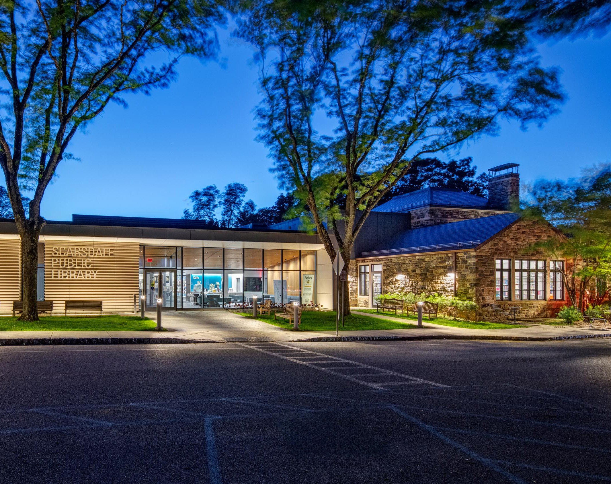 Scarsdale Public Library Wayfinding: ScarsdaleLibrary Exterior Graphics01