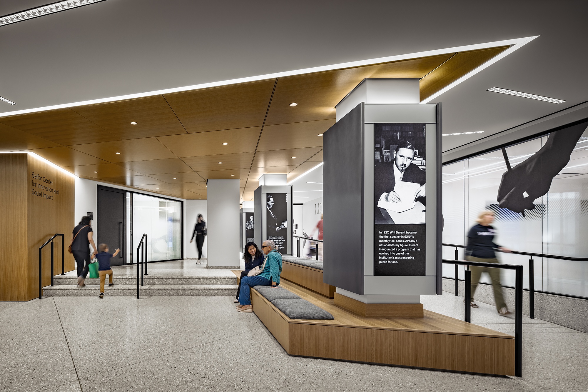 92NY: Public Space Transformation: 92NY SouthLobby Int01a WebPic