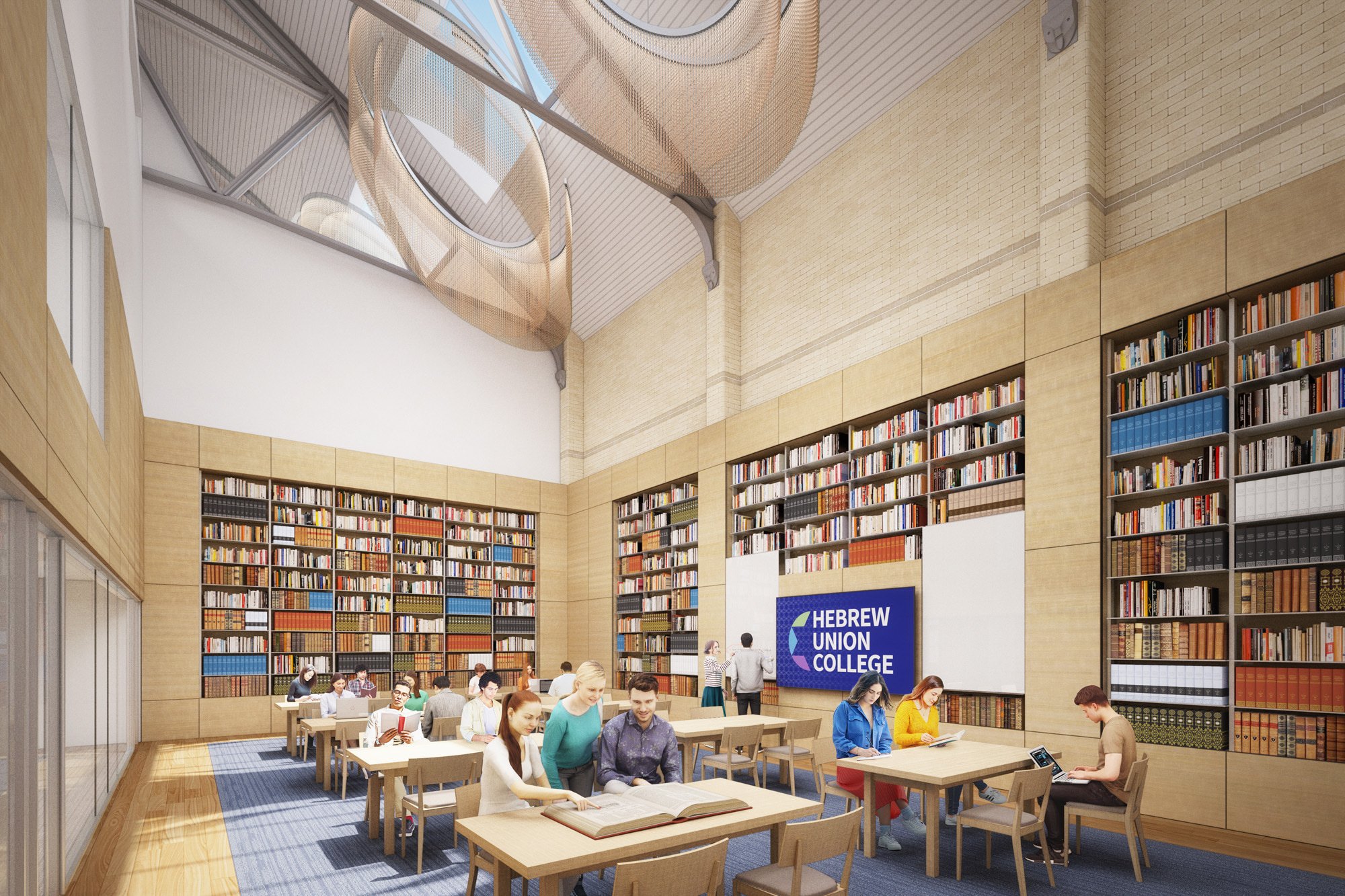 Hebrew Union College Looks Ahead: New Renderings Unveiled for Future Upper West Side Campus: 25B05 BBB HUC – V04 library – 25 10 07 WebPic